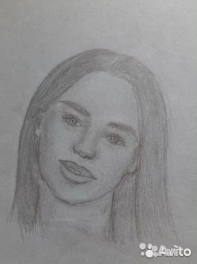 Портрет по фото карандашом