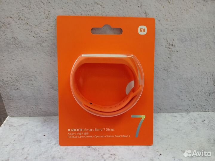 Оригинальный ремешок Xiaomi Smart Band 7 (Оранжевы