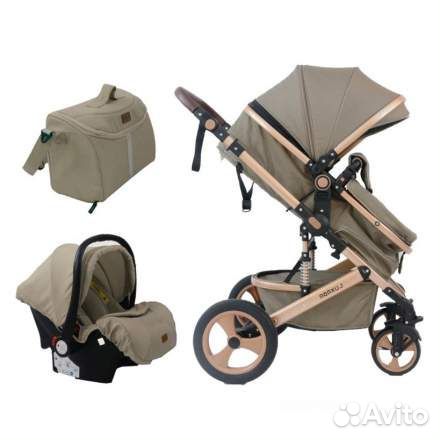 Luxmom 518 / 3В1 коляска для новорожденных