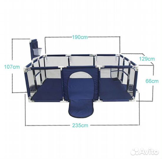 Большой новый детский игровой манеж
