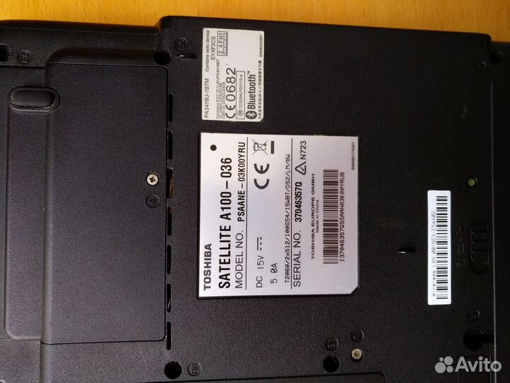 Ноутбук Toshiba satellite A100-036