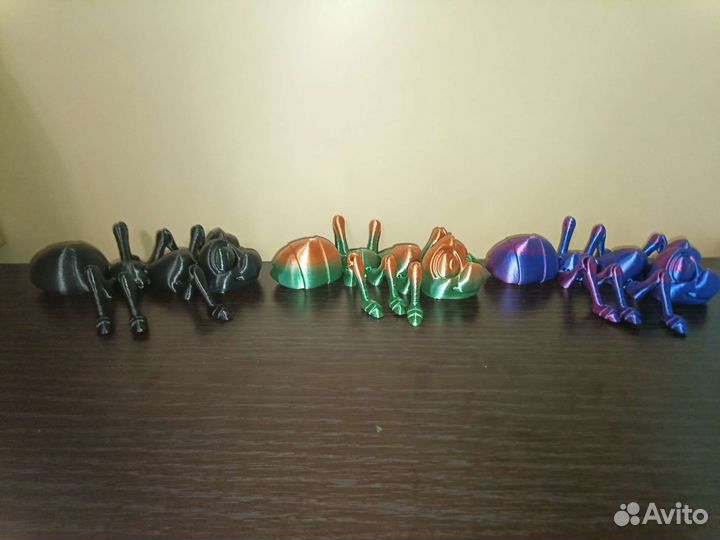 Подвижный муравей игрушка 3D печать