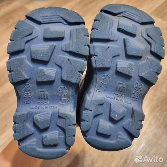 Резиновые сапоги с утеплителем 22