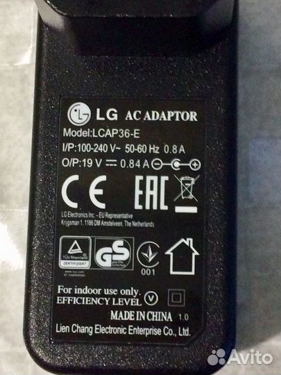 Адаптер LG оригинал