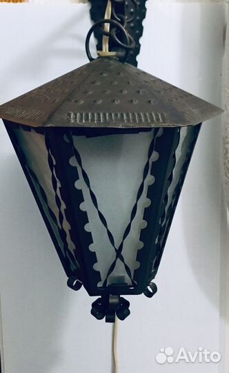 Светильник настенный «Фонарь», плафоны СССР