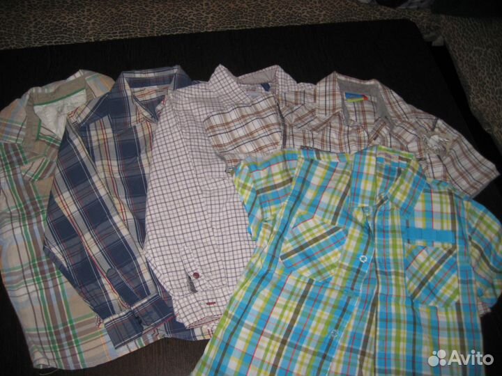Рубашки детские р.104-140 фирменные, почти новые