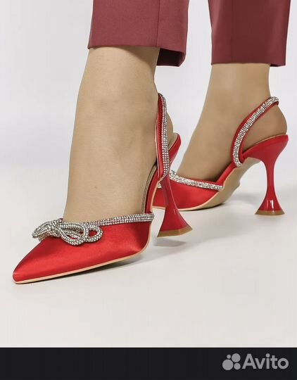 Туфли женские красные 38