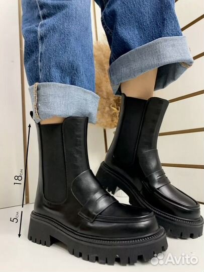 Ботинки челси женские 38