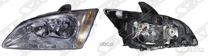 Фара ford focus II 05-08 LH хром ST-431-1169L Sat