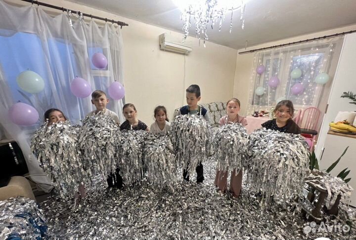 Аренда фольги на ваш праздник серебряное шоу