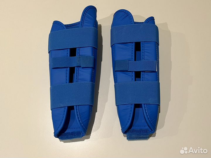 Защита ног для каратэ Hayashi тренировочная синий