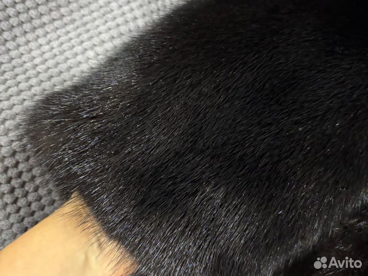 Шуба норковая с капюшоном