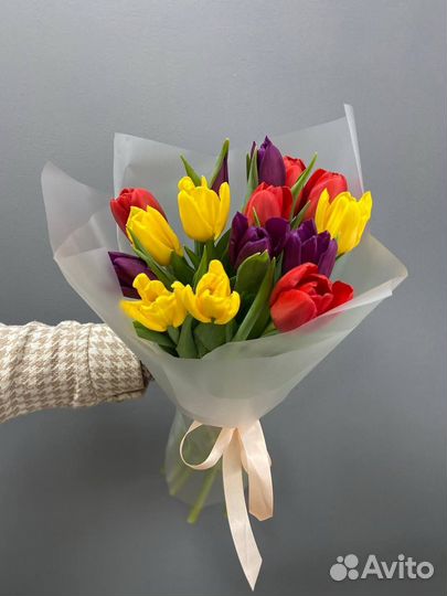 Букет тюльпанов 15 шт