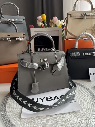 Сумка Hermes kelly 25 натуральная кожа