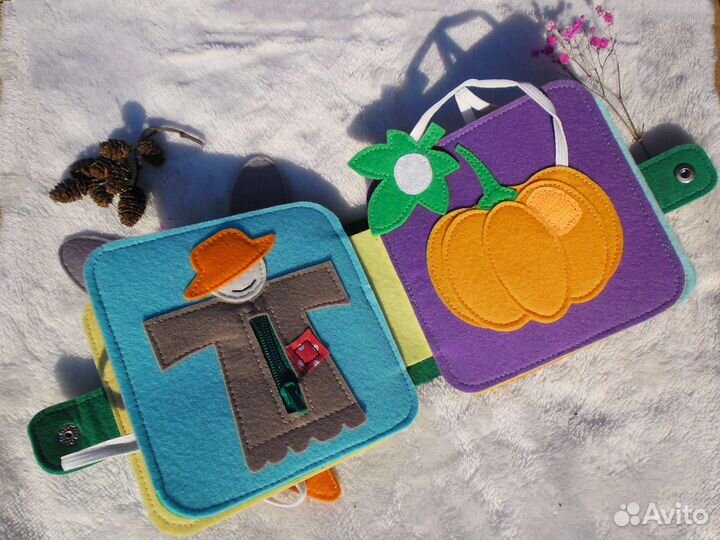 Фетровая книжка. Развивающая детская книжка