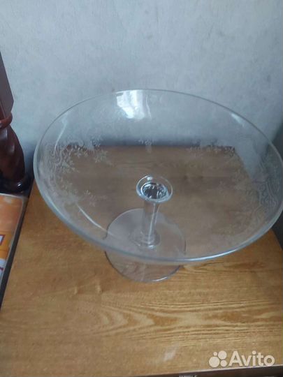 Ваза для фруктов хрусталь