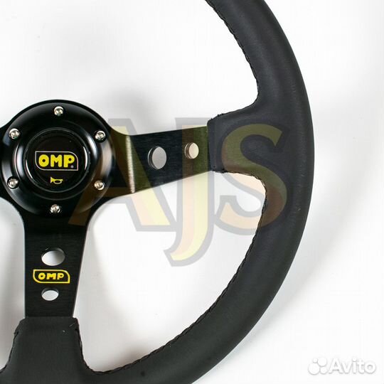 Руль OMP вынос кожа