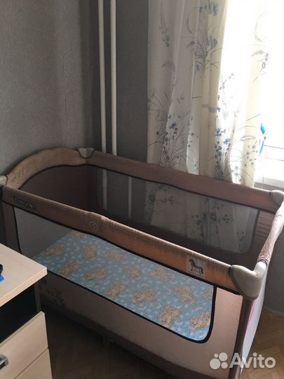 Кровать манеж с матрасом