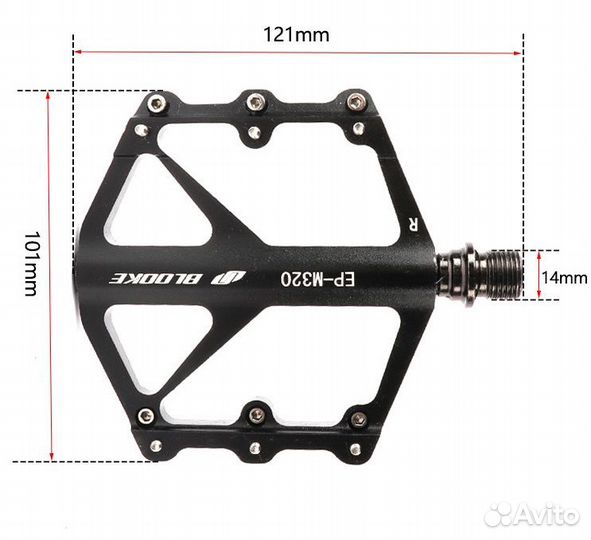 Педали blooke M320