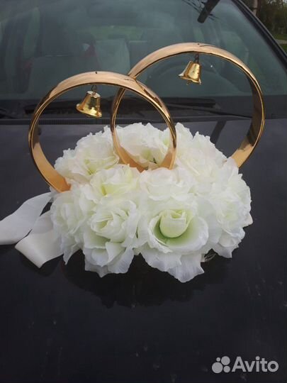Свадебные украшения на авто
