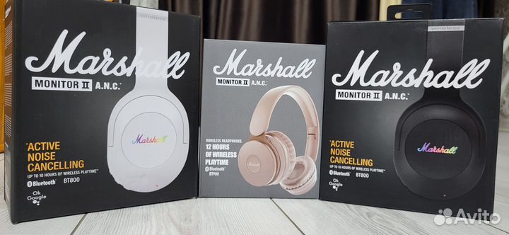 Беспроводные наушники marshall monitor ll A.N.C