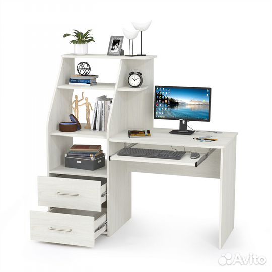 Стол компьютерный Комфорт 12.68 цвет ясень анкор с