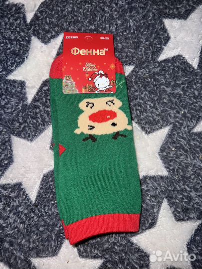 Носки детские новогодние