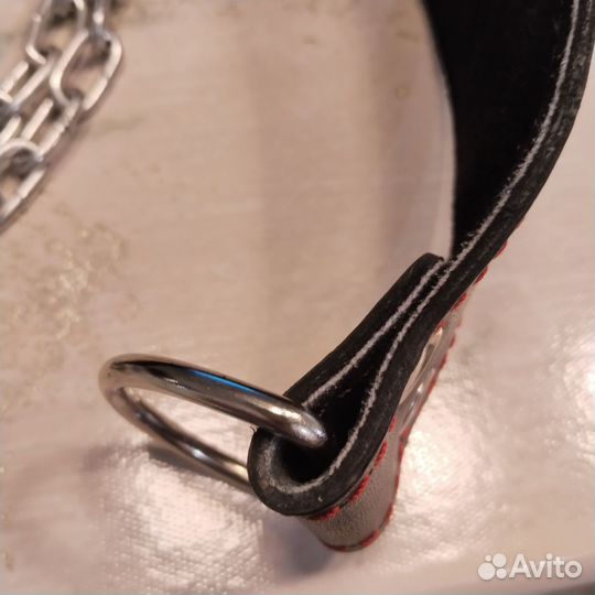 Атлетический пояс лямка с цепью для отягощений