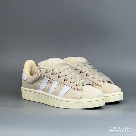 Кроссовки Adidas Campus бежевые