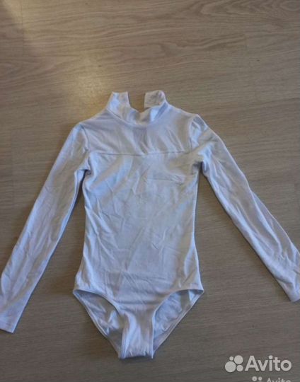 Купальник гимнастический белый