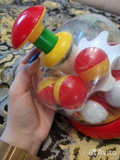 Юла карусель с шариками