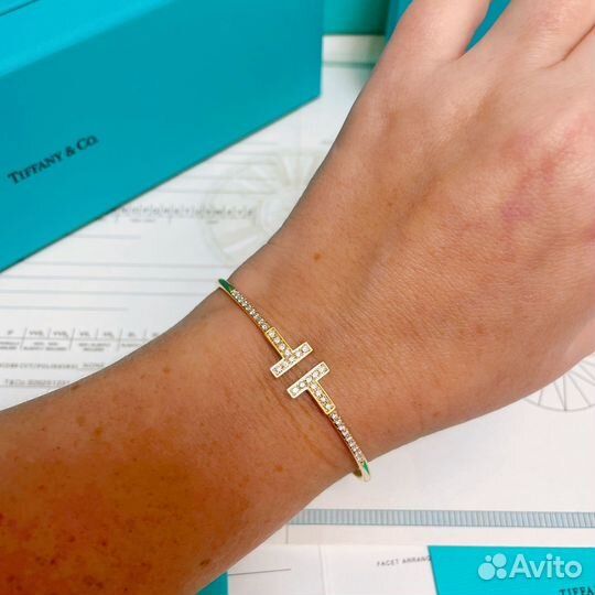 Браслет Tiffany из золота 750 пробы и бриллиантов