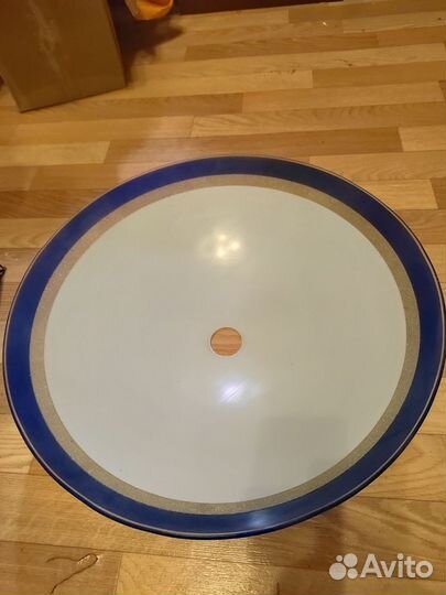 Плафон огромный белый стеклянный 50 см новый