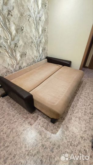 Диван прямой раскладной бу