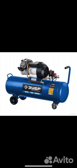 Компрессор воздушный 100 литров зубр