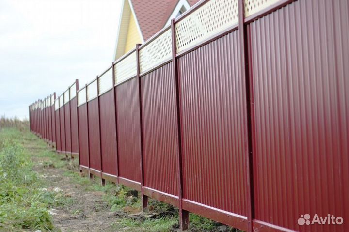 Забор из профнастила