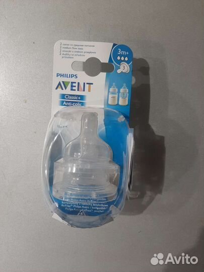 Соска на бутылочку avent 3