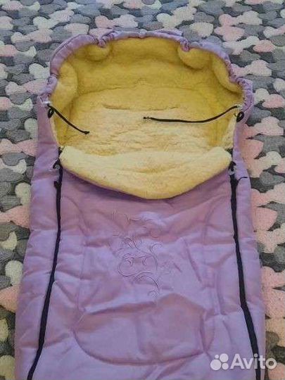 Конверт меховой в коляску