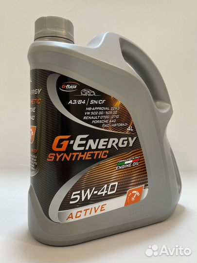 Моторное масло G-Energy Synthetic Active 5W-40 4л