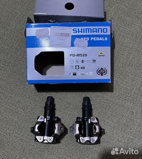 Контактные педали shimano m520