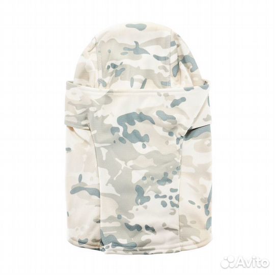 Тактическая балаклава флисовая, белый камуфляж