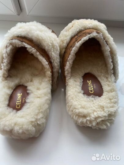 Мюли меховые 39 р Celine