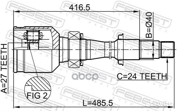 ШРУС внутр правый toyota camry V50 0111-MCV30RH