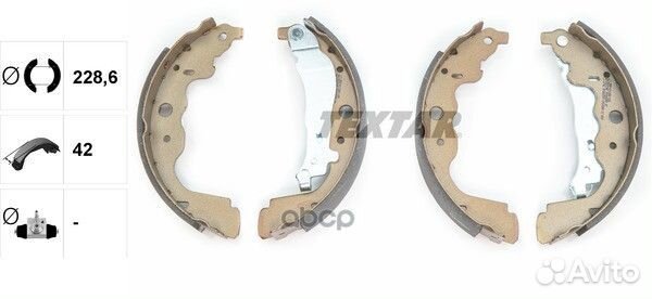 Колодки тормозные барабанные зад 91069300