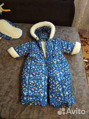 Детский зимний комбинезон овчина 68 размер