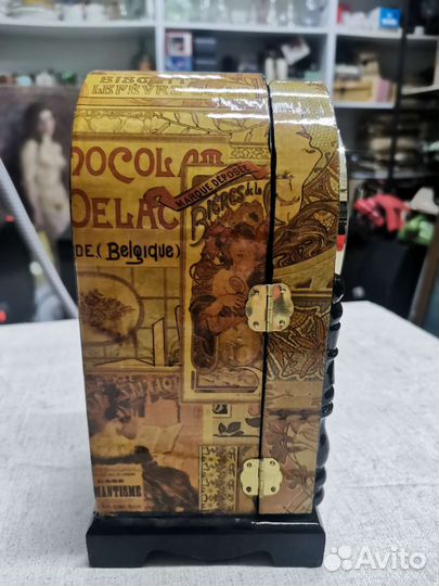 Часы шкатулка Quartz настольные Дерево (Ч)