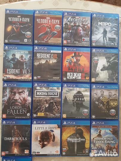 Диски на Sony Ps4