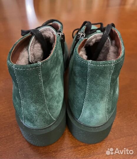 Ботинки женские зимние замша мех р.38