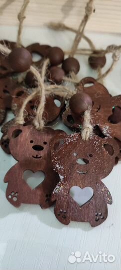 Новогодние игрушки ручной работы набор