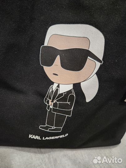 Сумка шопер Karl Lagerfeld с Карлом, оригинал